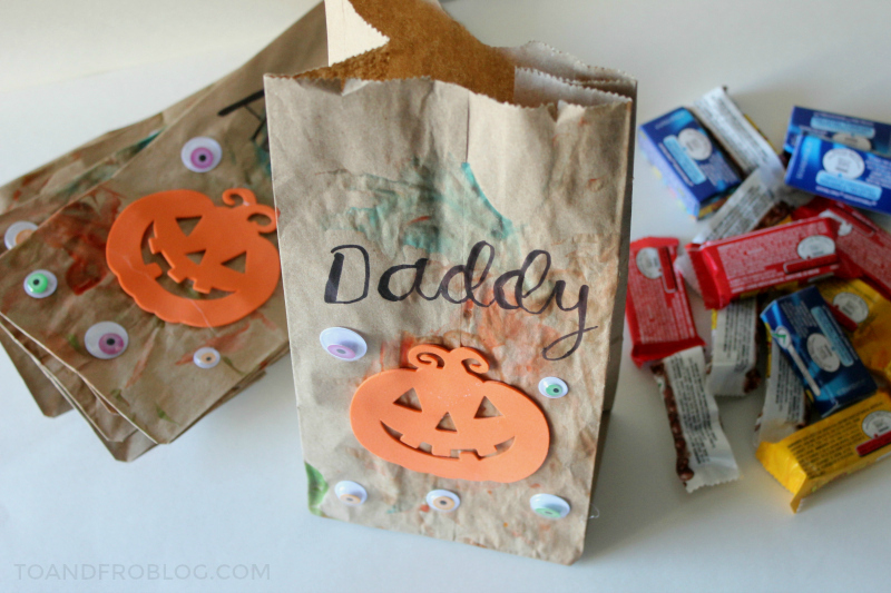 Baby's First Halloween Treat Bag DIY & Baby Safe Paint Recipe