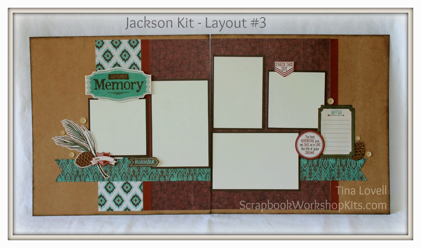 Scrapbooking With Tina Jackson 6 Page Scrapbook Kit SOLD OUT