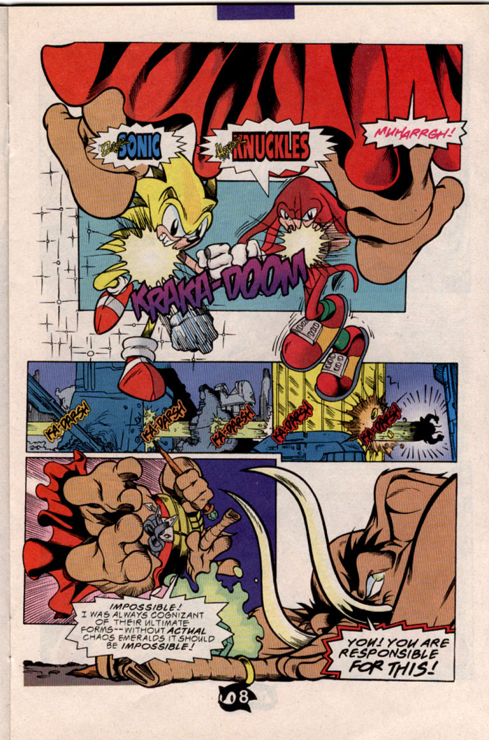 SONIC The HEDGEHOG #56 (1998) SUPER SONIC HYPER KNUCKLES Newsstand