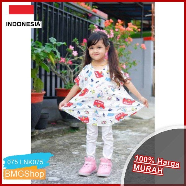 LNK075 Baju Tunik Dress Anak Murah BMGShop