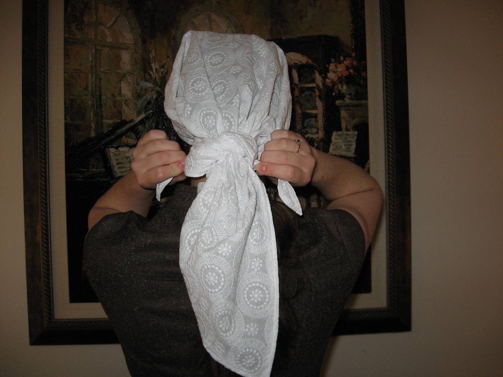 Liturgical Time Veil Shop How to Tie a Catholic Chapel Veil or