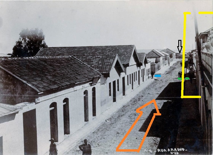 Rua Araújo antiga em 1895 e