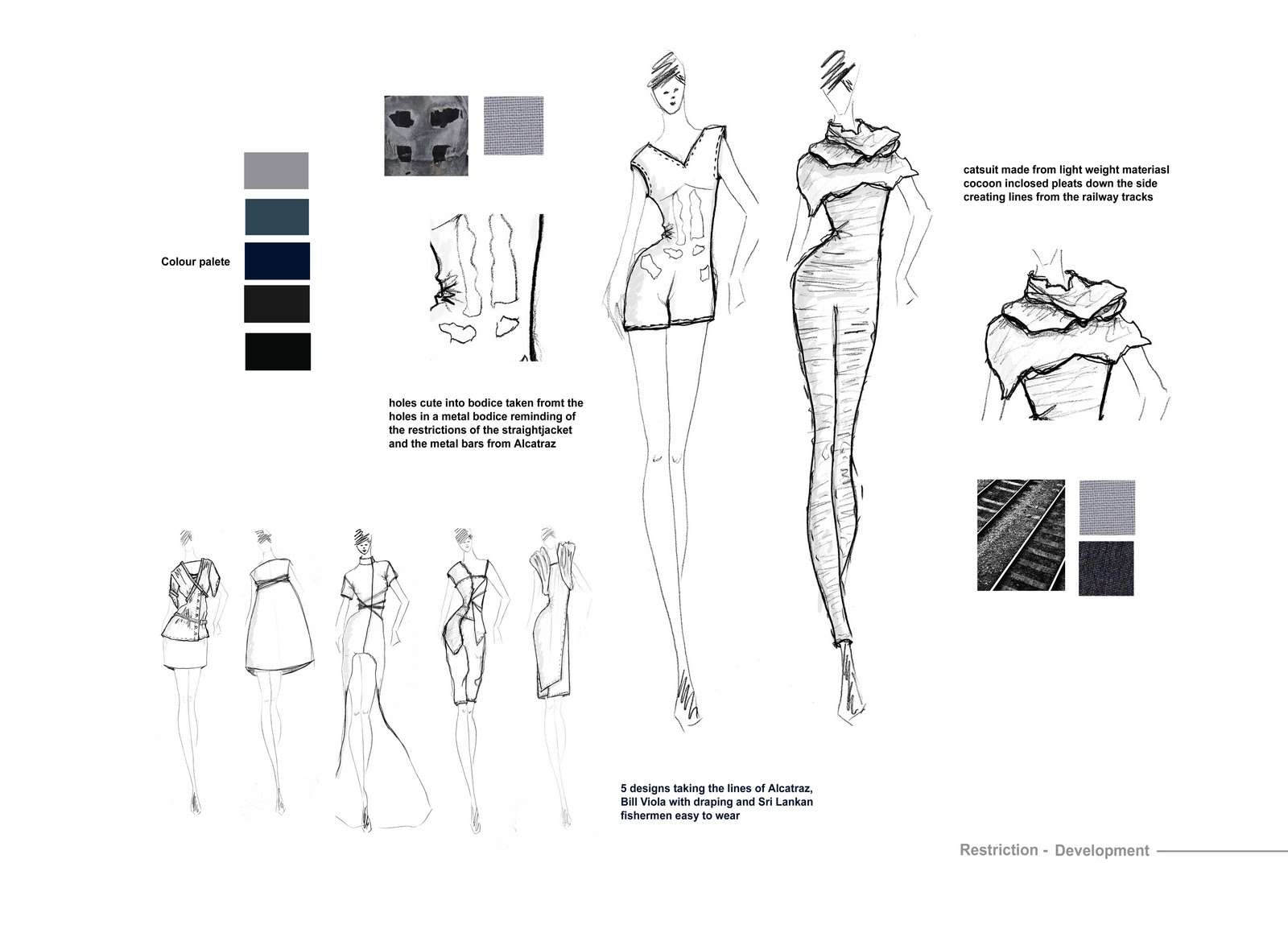 Gemma May- Fashion Portfolio: Restriction- Fashion Form and Material
