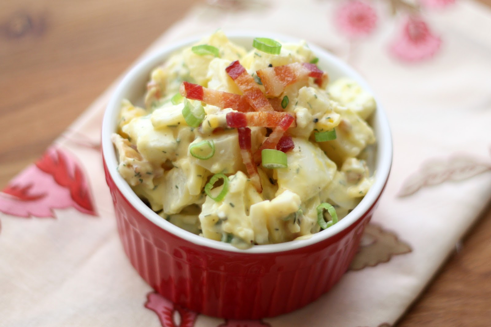 Barefeet In The Kitchen: Ranch Potato Salad with Bacon and Eggs