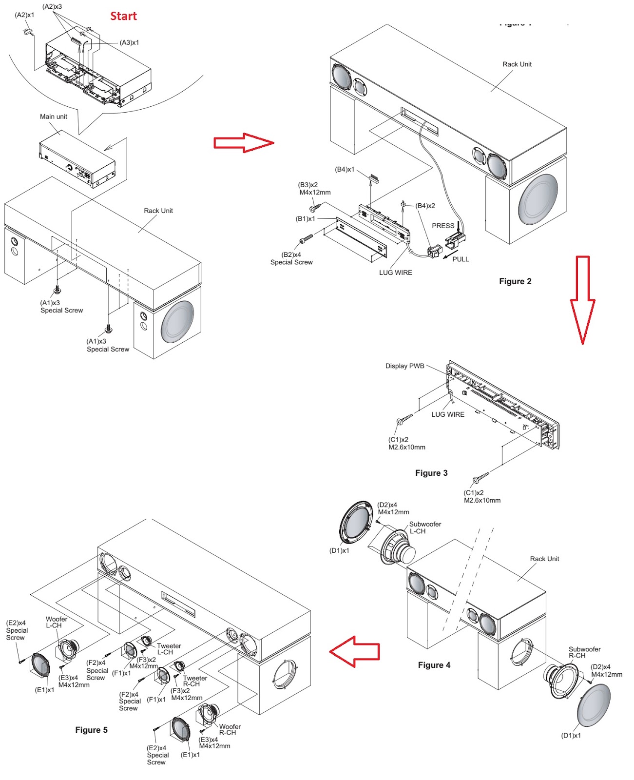 Master Electronics Repair ! SHARP ANPR1000H HOME CINEMA SYSTEM