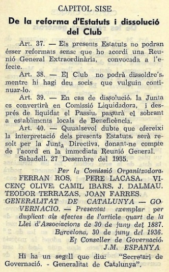 Estatutos del Club Ajedrez Sabadell - 5