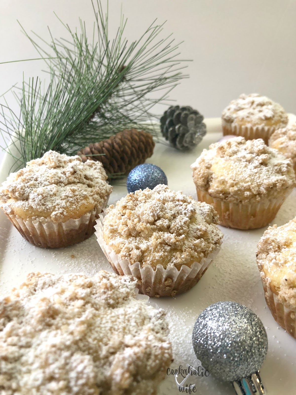 Eggnog Crumb Muffins Cookaholic Wife