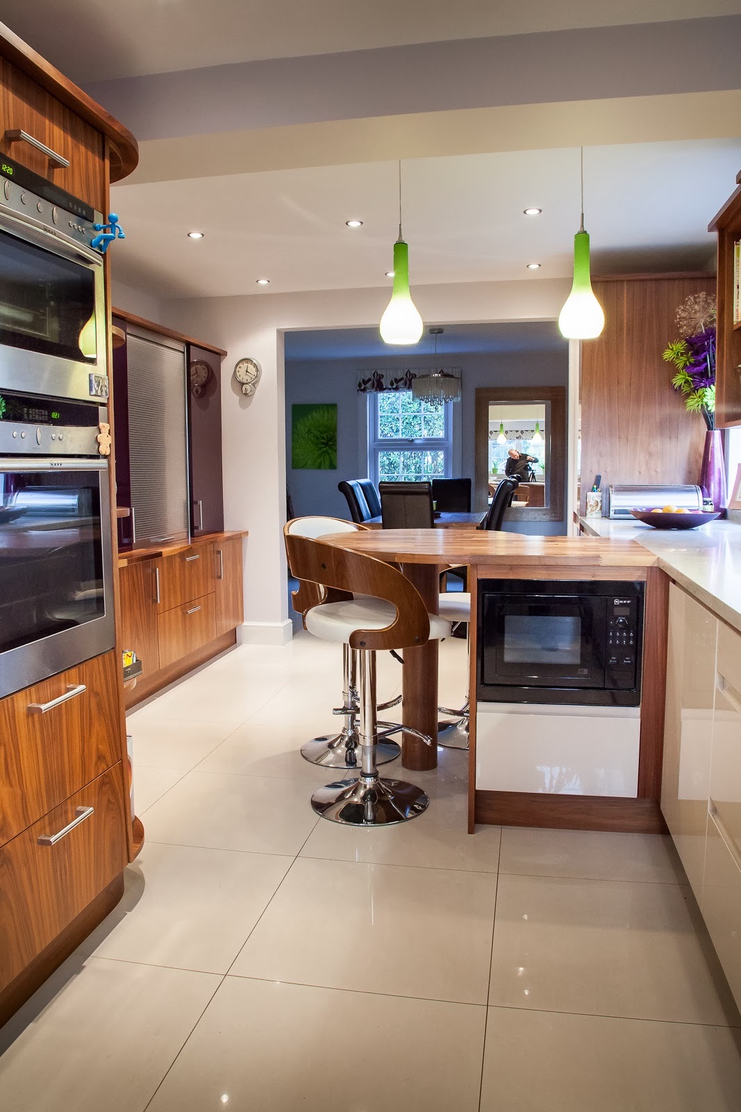 Furniture Smart Walnut & Gloss Kitchen