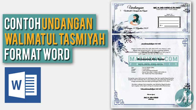 10+ Contoh Undangan Walimatul Tasmiyah Format Doc atau Word - Massiswo.Com
