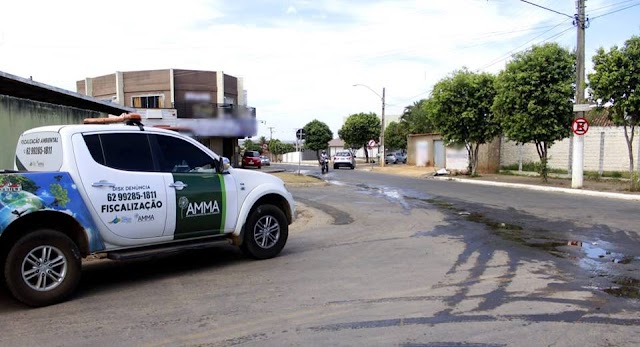 Senador Canedo: Água na rua é crime e causa grandes danos à cidade