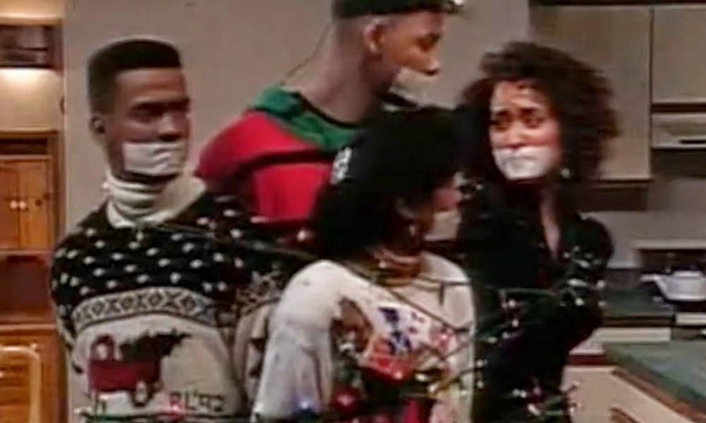Gagged On TV: Fresh Prince Of Bel-Air - Christmas Show (Karyn Parsons