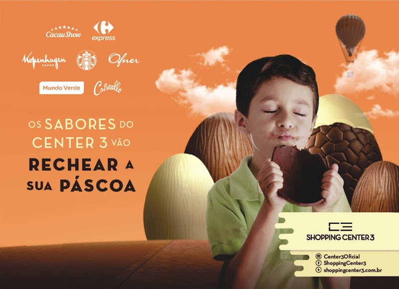 Mix de Chocolates destaca o Shopping Center 3 na Páscoa Mix de Chocolates destaca o Shopping Center 3 na Páscoa