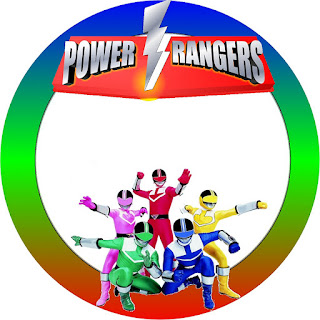 Power Rangers Toppers or Free Printable Candy Bar Labels.
