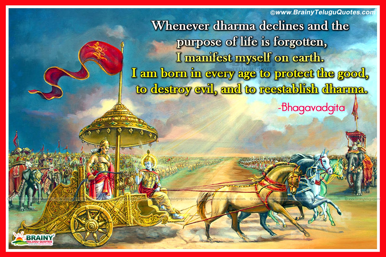 Best Bhagavad Gita Quotes and Sayings in Hindi with Wallpapers-Bhagavad