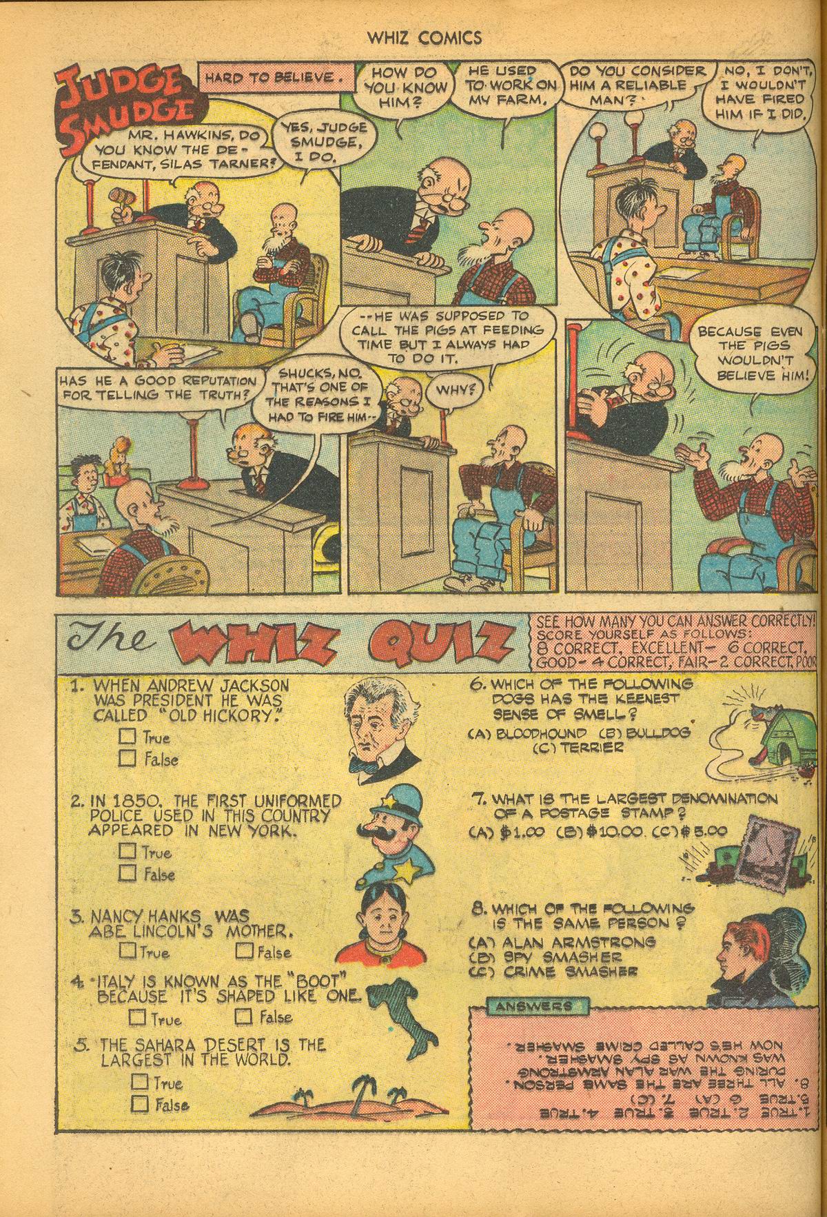 Read online WHIZ Comics comic -  Issue #83 - 40