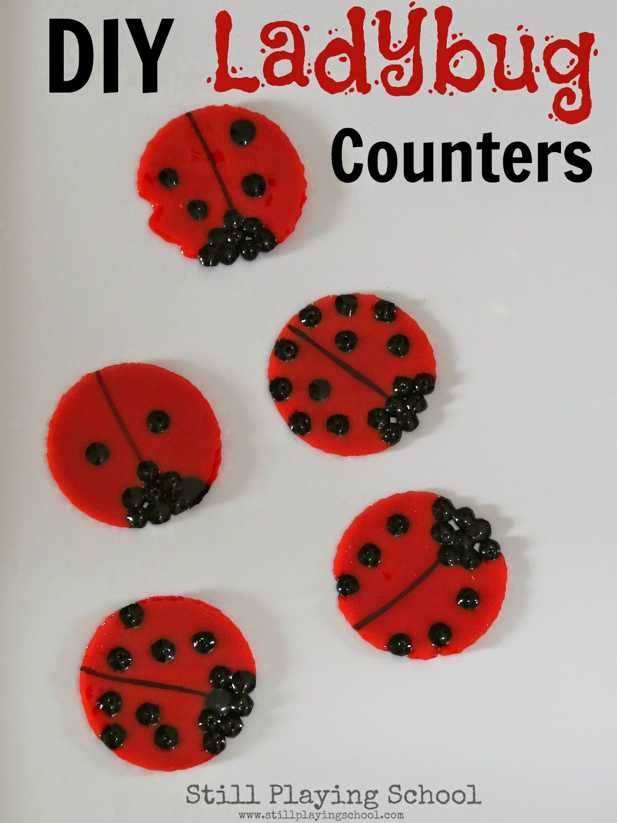 Ladybug Doubles Addition: DIY Math Game | Still Playing School