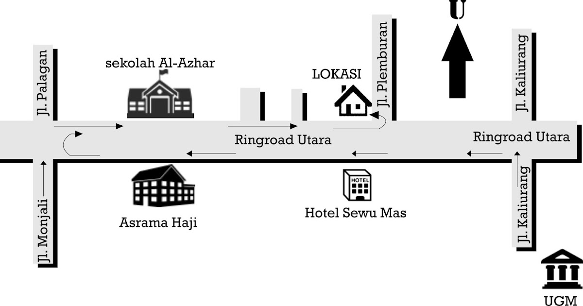Gambar Denah Perjalanan Dari Rumah Ke Sekolah CERITASAYA