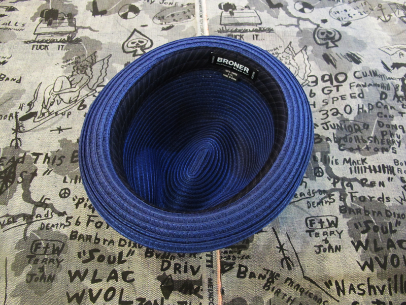 Broner 'Suitable' Marled Paper Hat in Navy main image 1