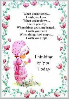 thinking of you short poems