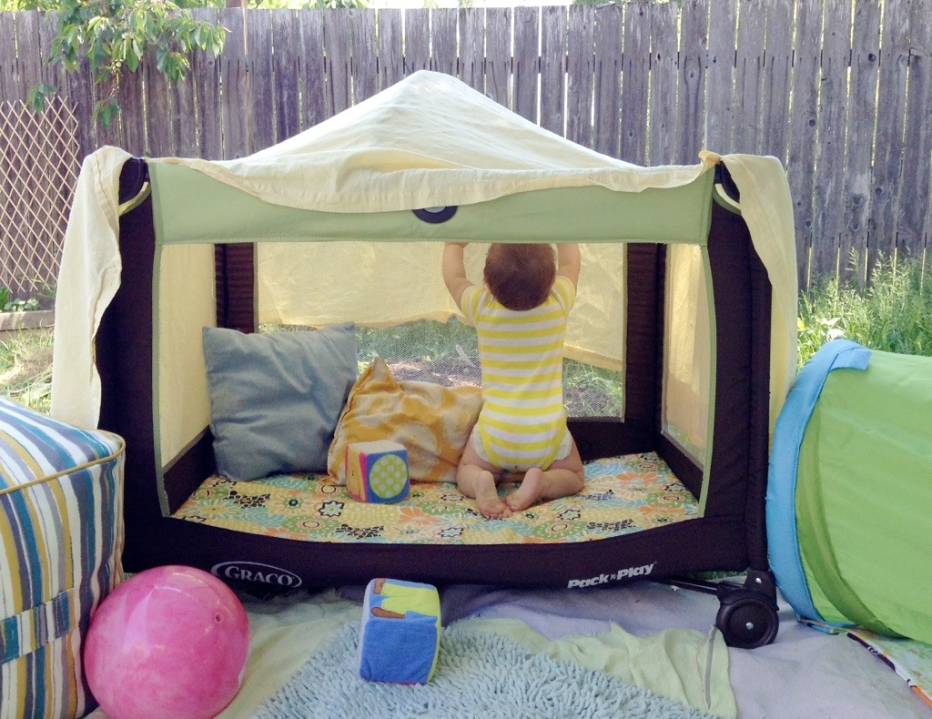DoItYourself Tricks To Repurpose Old Crib or Play Yard Mommy Lady Blogs