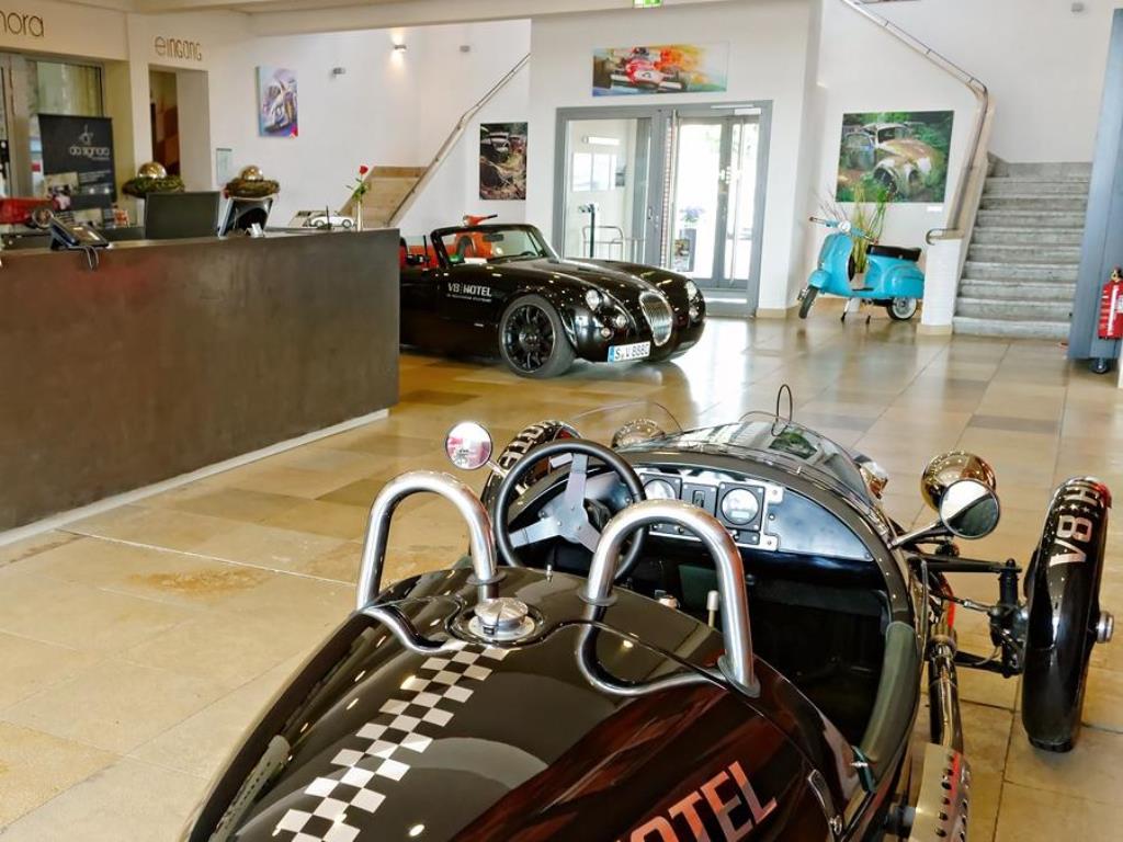Just A Car Guy the V8 Hotel Motorworld in Stuttgart Germany