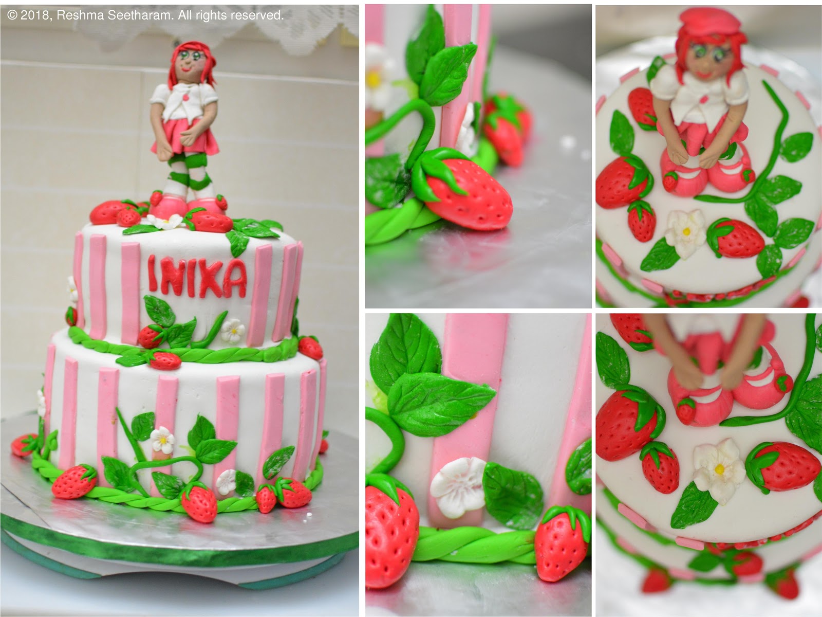Strawberry girl cake