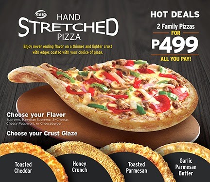 Pizza Hut Hand Stretched Thinner Crust with Glaze