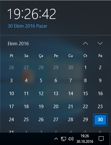 windows komut satirinidan tarih ve