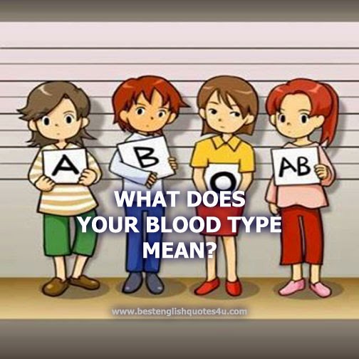 What Does Your Blood Type Mean