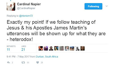 tweet from Napier