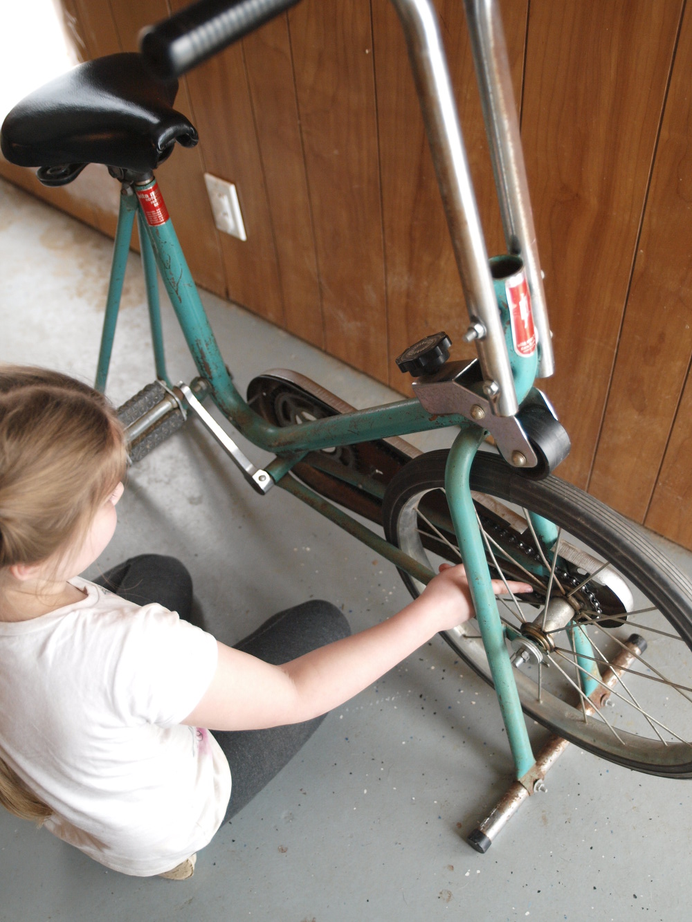 equipment to make bike stationary