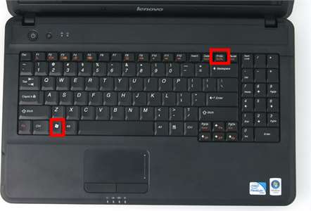 Screenshot Button Laptop