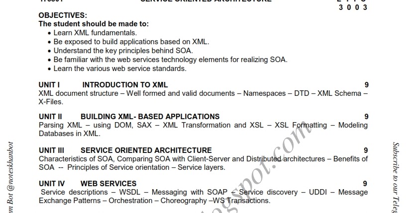 Research papers in service oriented architecture