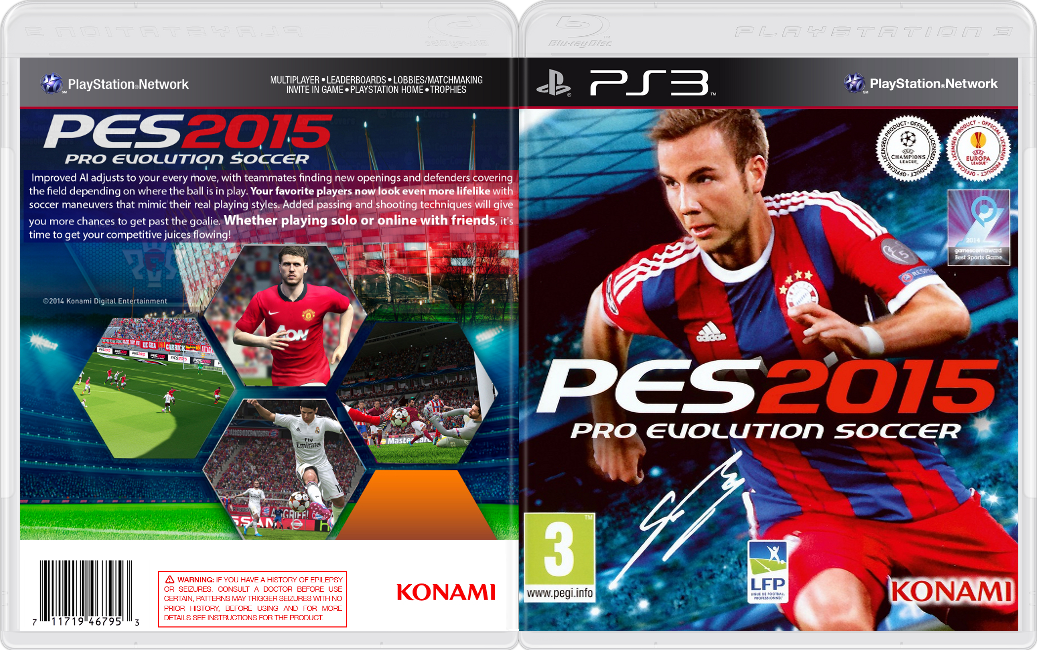 PSNPLAY3 PES Pro Evolution Soccer 2015 PS3/PSN DOWNLOAD. PKG + RAP.