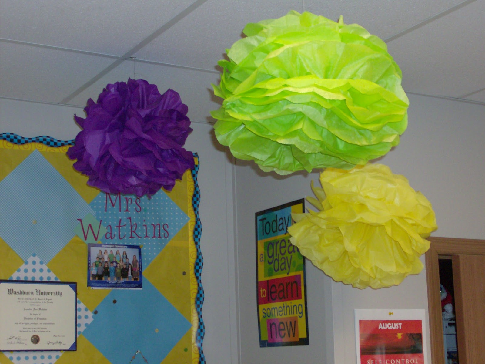 Where Learning is FUN! Tissue Paper Flowers!
