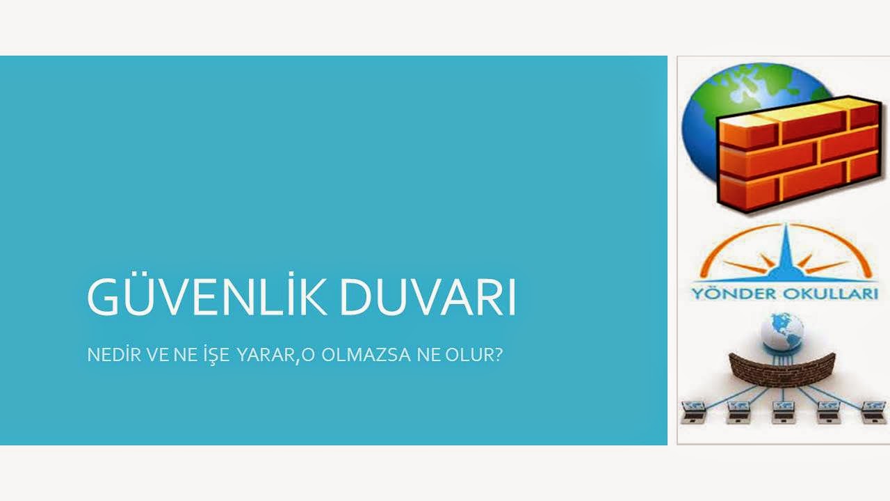 Bursa Yönder 6.Sınıflar Sunum Paylaşım Alanı 4) Güvenlik Duvarı