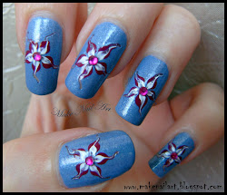nail flower spring easy tutorial nails flowers purple