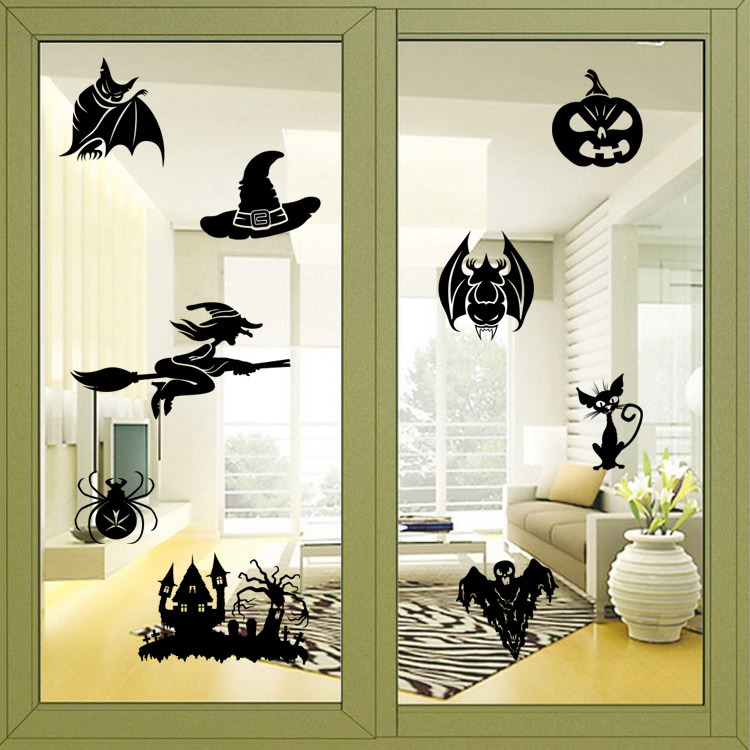 imprimir decoracion de halloween para ventanas