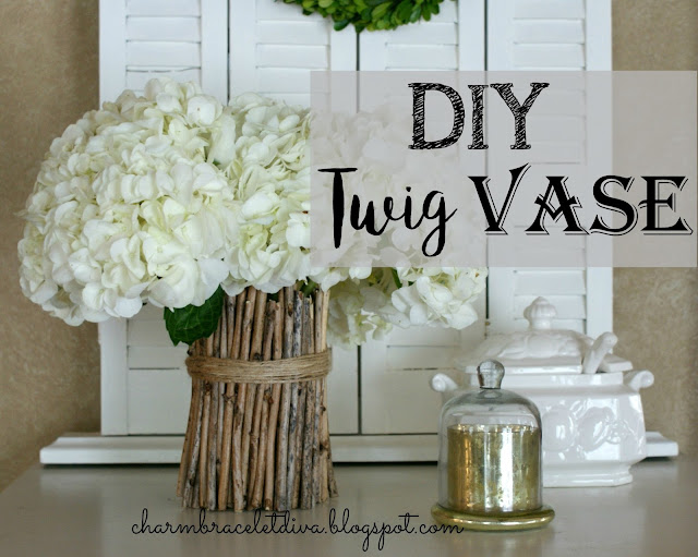 DIY twig vase