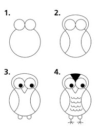 owls owl drawing step draw steps easy drawings simpler even version simple anything january provided