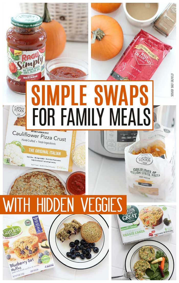 Need help getting your kids to eat their vegetables? Try these easy swaps for healthier meals! #ad #NoFussFoodsBBoxx @RaguSauce @califlourfoods @reddiamondinc