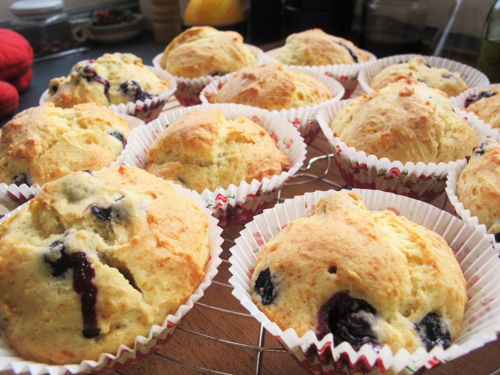 Tritxo Recetas Muffins de arándanos & yogur