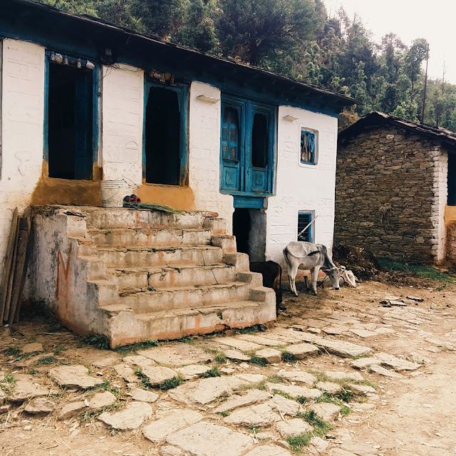 Architecture of local houses with two floor Architecture of local houses with two floor