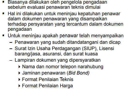 Menerima Dan Mengevaluasi Penawaran Pelatihan Pengadaan