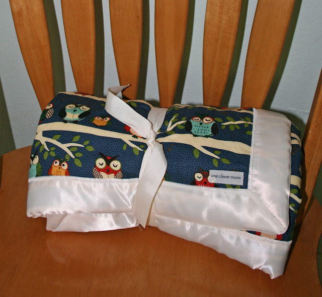 one clever mom Fuzzy Baby Blanket Tutorial