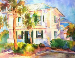 beach landscape georgia coastal coast artist watercolor paintings painting homes artists deanna