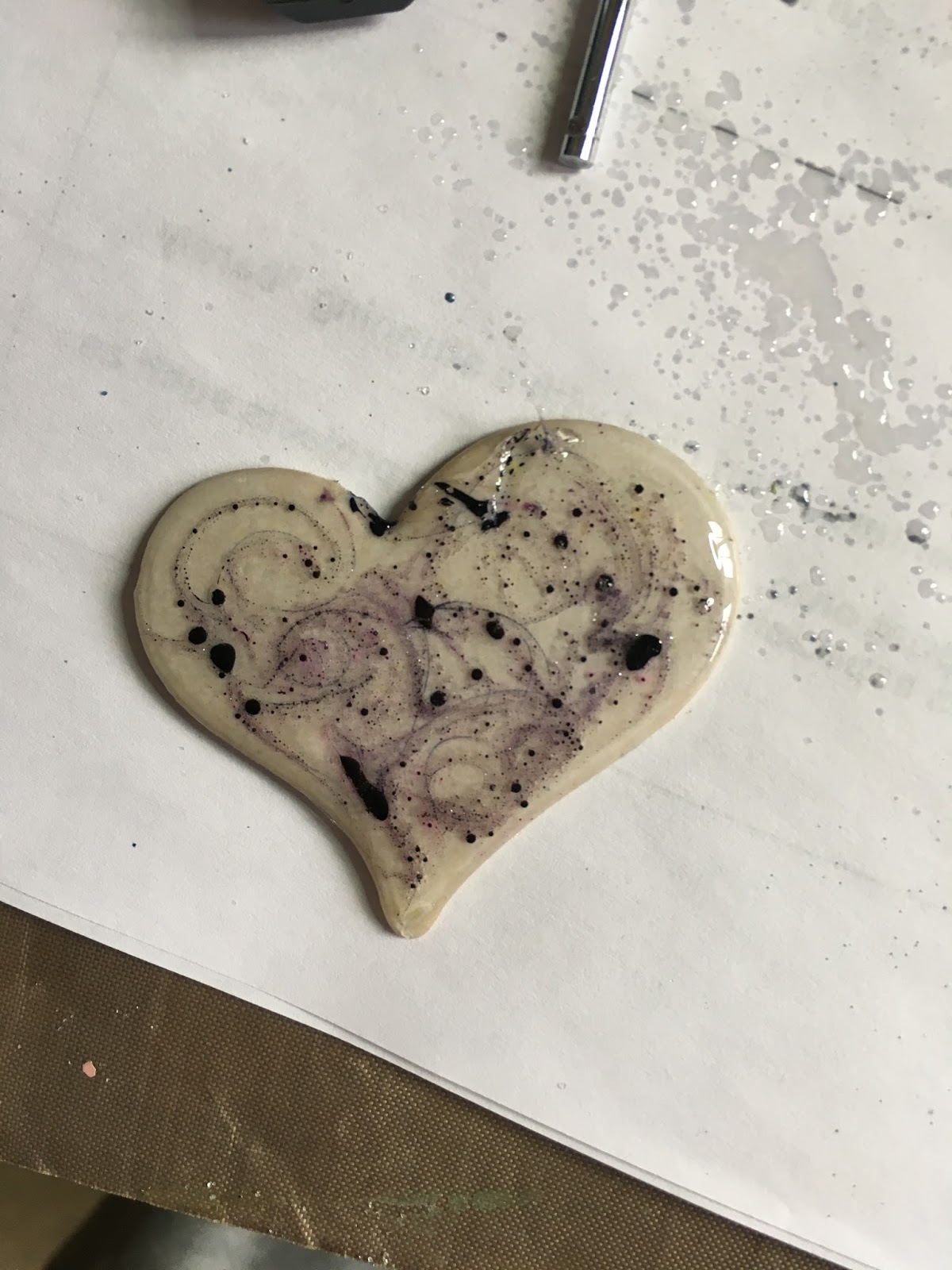 Leonie Pujol Sparkle pens and embossing powder!