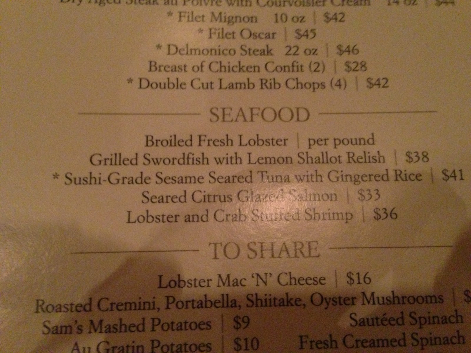 GREAT EATS HAWAII THE CAPITAL GRILLE DALLAS, TEXAS