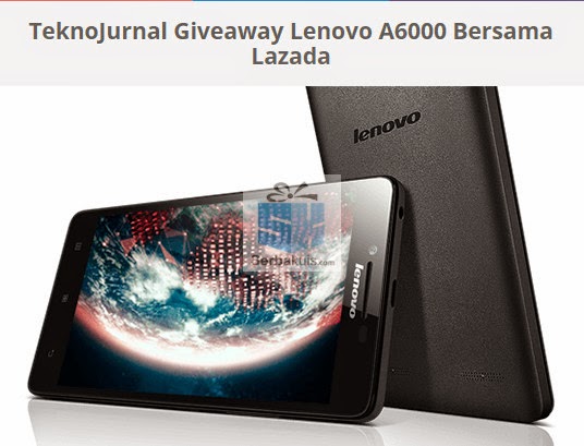 TeknoJournal Giveaway Lenovo A6000