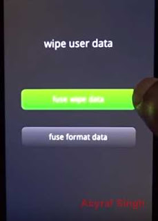 fuse wipe data - hard reset lenovo A7000